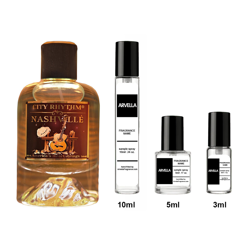 City Rhythm Nashville Sample 3ml Spray - Arvella Fragrance